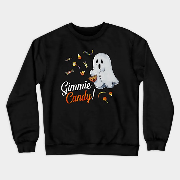 Gimmie Candy Ghost Crewneck Sweatshirt by superdupertees